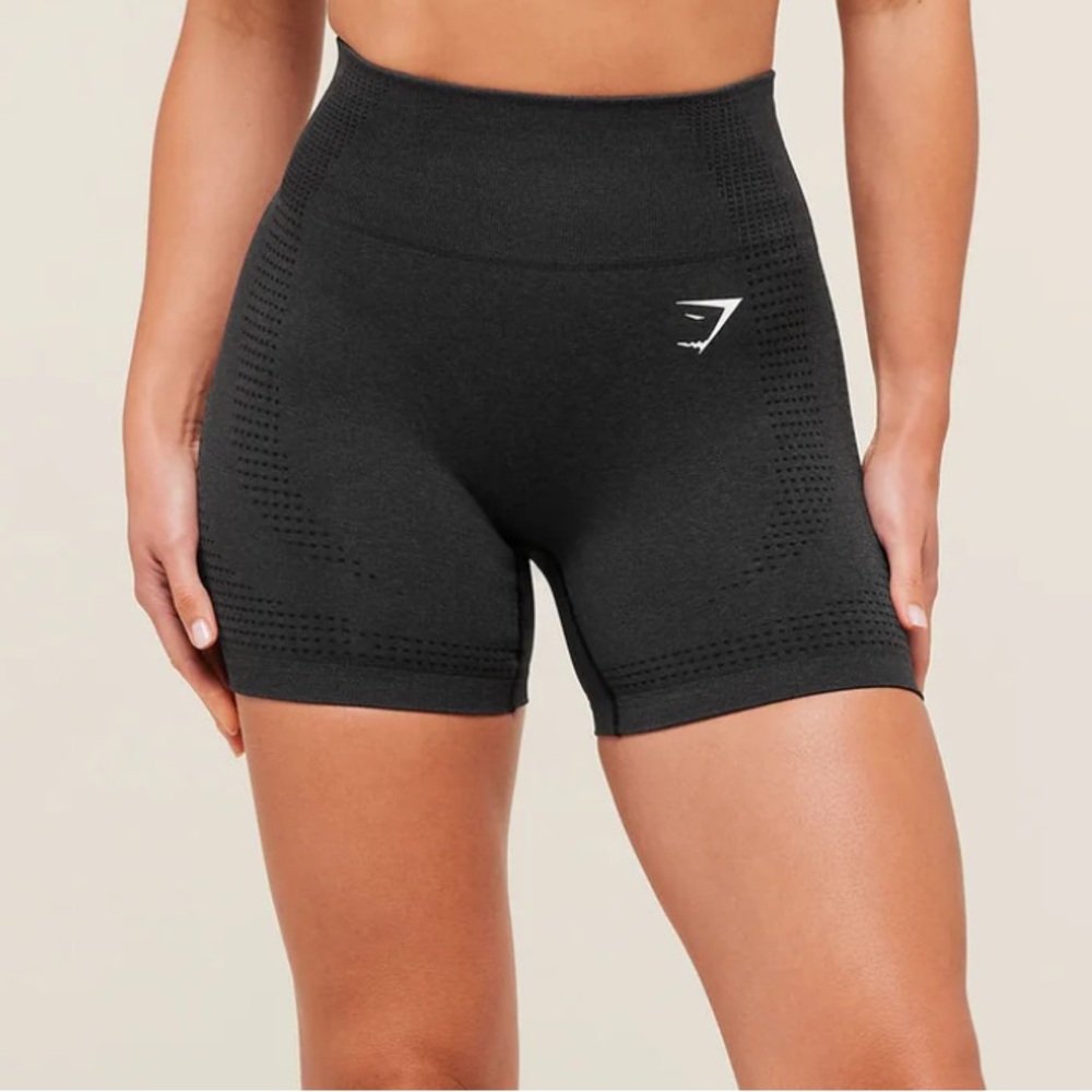 Gymshark Vital Seamless 2.0 Shorts - Black Marl